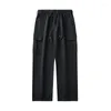 Men's Pants Cargo Cotton Overalls Spring Autumn Large Size Relaxed Fit Jogger Gym Korean Work Wear Summer Trousers