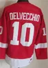 Homme Vintage Hockey 13 Pavel Datsyuk Jersey Rétro 14 Brendan Shanahan 9 Gordie Howe 24 Chris Chelios 10 Alex Delvecchio 75e année Équipe Rouge Blanc Couleur Classique CCM