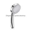 Pommeaux de douche de salle de bains Pommeau de douche à LED Pulvérisateur de pluie Matically Capteur de température à changement de couleur Pommeau de douche à économie d'eau pour livraison de gouttes Dhskn