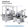 ZONESUN – Machine automatique de remplissage et de capsulage de poudre de flacons, remplissage à vis sans fin, emballage de suppléments de poudre lyophilisée ZS-AFC24