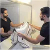 Aprons Shaving Apron For Man Beard Care Bib Face Shaved Hair Adt Bibs Shaver Cleaning Hairdresser Gift Clean Drop Delivery Home Gard Dhvi2