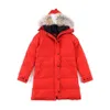 디자이너 캐나다 거위 미드 길이 버전 복 포어 다운 여성 재킷 파카 겨울 따뜻한 코트 바람 방향 스트리트웨어 C5708 Winter01