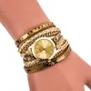 Montres de poche Vintage, Bracelet tissé, boîtier rond en alliage résistant à l'usure, cadeau pour femme, petite amie, amie