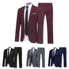 Costumes pour hommes Ensemble de costume de mariage Élégant Col rabattu Boutons Confortable Formel Slim pour le bal