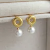 Nuovi orecchini pendenti con perline semplici francesi, orecchini di fascia alta, moda squisita