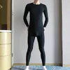 メンズサーマルアンダーウェアの男性ロングジョンズアイスシルククイック乾燥スリーブTシャツアンダーシャツ睡眠ボトムスレギンス通気性スリップスリープウェア
