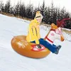 Snowboards Skis Foldable Skiing Snow Sleigh Snow Tube Kids Child Inflatable Cold-Resistant Ski Circle Kids Adult Ski Ring Skiing Thickened Sled 231005