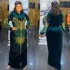 Plus Size Kleider Größe Samt Afrikanische Party für Frauen Dashiki Diamant Bodycon Hochzeit Abendkleider Mode Kaftan Türkische Outfits 231005