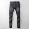 20s outono estilo de design dos homens designer luxo moda casual calças cowboy famosa marca zíper magro jeans hip hop265o