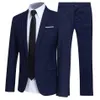 Men's Suits Blazers Trend Suit Two-piece Male British Gentleman Hair Stylist Groom Wedding Dress Formal Dress Mens Blazer Wed309J