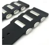 Watch Bands 1PCS 20MM 22MM 24MM 26MM Rubber Band Strap Parts Black Color Available -0328-1WS