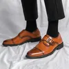 Kleding Schoenen Merk Designer Heren Klassieke Lederen Gesp Monnik Riem Donkerbruin Zwart Kantoor Zakelijk Formeel Voor Mannen B326