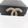 2022高級品質チャームブローチ18kゴールドメッキのキラキラ光るダイヤモンド付きシンプルなデザインボックススタンプPS7298A279E