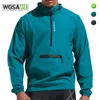 Cycling Jackets WOSAWE Men's Cycling Hoodies Jacket Waterproof cortavientos ciclismo hombre MTB Bike Hooded Jackets Bicycle Windbreaker M-3XL 231005