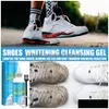 Shoe Brushes 30/100Ml White Shoes Cleaning Gel Clean Stain Whitening Cleansing Polish Foam Deoxidizer For Sneaker Remove Yellow Edge Dhzvj