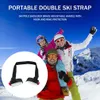 Strap Nylon Skiing Bags Adjustable Skiing Pole Shoulder Hand Lash Handle Straps Porter Hook Loop Protecting For Ski Snowboard 231005