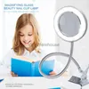 Table Lamps LED Desk Lamp Clip on Light Magnifying Glass Clamp Lamp Eye Protection Table Lamp For Reading Tattoo Computers And Makeup Light YQ231006