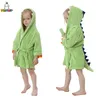 Serviettes Robes MICHLEY animaux dinosaure à capuche bébé peignoir coton doux infantile serviette de bain Robe pyjamas pour enfants garçon fille enfants hiver 1-5 T 231006