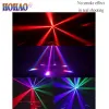 HOHAO 2021 Vendite Smart 6 Testa 10W Led Moving Head Fascio di Luce Laser RGBW 4IN1 Alta Luminosità Orizzontale Asse X Rotazione Infinita