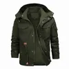 Männer Daunen Parkas Herbst Winter Männer Military Fleece Jacke Männlichen Casual Dicke Thermische Mantel Herren Armee Pilot Outwear Mit Kapuze jacken 231005