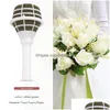 Decorative Flowers Wreaths 12 Pieces Floral Foam Oasis Bouquet Posy Holder For Bridal Flower Diy Drop Delivery Home Garden Festive Par Dhfbj