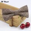 Bow Ties Mens Cotton Designer Skinny Striped Tie Bowtie Pocket Square Necktie Butterfly Handkerchief Set Lots 231005