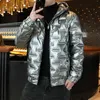 Hommes vers le bas Parkas vestes d'hiver hommes brillant Parka épaissi chaud imperméable vestes hommes vers le bas manteaux hommes vêtements 231005