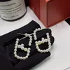 Luksusowe kolczyki perłowe projektant miłosny dar urok kolczyki nowe jesienne butik romantyczna biżuteria styl młodzieżowy wysokiej jakości złote kolczyki stadnonowe
