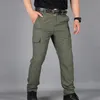 Men's Pants Pantalon Cargo d'été décontracté pour hommes, pantalon tactique à poches multiples, pantalon militaire imperméable à séchage rapide, grande taille S-5XL Pant 231005