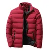 Parkas pour hommes hommes manteau d'hiver rembourré épais fermeture éclair Clre col montant à manches longues coupe-vent doux chaud résistant au froid veste 231005