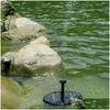 Gartendekorationen Wasser CE Mini Solarbrunnen Pool Teich Wasserfall Dekoration Outdoor Vogelbad Powered Floating Drop Lieferung nach Hause Dh2Zu