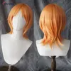 Parrucche Cosplay di alta qualità per adulti Nami parrucca cosplay donne 75 cm lunghi ricci ondulati arancioni capelli resistenti al calore parrucche cosplay anime berretto per parrucca 231005