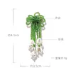 Designer Luxury Brooch Mori Style Small Fresh Pearl Lily of the Valley Rice Bead Tassel Brooch Sweet Temperament Fashionable Corsage Clothing Accessories Female