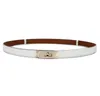Cinturón fino para mujer diseñador Cinturones de cuero populares para mujer Moda Cinturón decorativo Vestidos cintura Trajes pequeños Cinturón de lujo formal moda simple