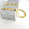 Chaîne pour hommes, bijoux en or fin massif 24 carats G F, collier à maillons carrés de 12 mm, logo de noël, fils papa, timbre 18 carats HEAVY305c