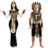 Altes Ägypten Ägyptischer Pharao Kleopatra Prinz Prinzessin Kostüm für Damen Herren Halloween Cosplay Kostüm Kleidung ägyptischer Erwachsener12507