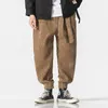 Men's Pants 2023 Winter Japanese Men Corduroy Harem Fashion Thickened Oversized Sweatpants Women's Warm Casual