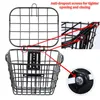 1pc robuste vélo vélo panier vélo avant panier vélo électrique panier vélo scooter support de rangement vélo scooter accessoire 231005