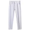Men's Jeans designer 2023 store white jeans men's fashion casual pants embroidered stretch slim handsome ANMA