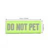 Dog Collars 2 Pcs Service Adhesive Patches Small Vest Sticker Supplies Puppy Harness Pet Not