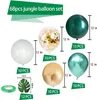 Altri articoli per feste per eventi Confezione da 68 palloncini Jungle Safari Baby Shower 12 pollici Palloncini coriandoli oro bianco verde Foglie di palma per bambini Decorazione compleanno ragazzi 231005