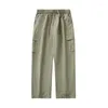 Men's Pants Cargo Cotton Overalls Spring Autumn Large Size Relaxed Fit Jogger Gym Korean Work Wear Summer Trousers