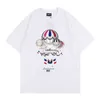 Fashion men's wear Ins American fashion La Vie En Rose Vintage tee hot air balloon T-shirt short sleeve 12