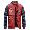 Hommes en cuir Faux hommes broderie vestes de Baseball manteaux en polyuréthane coupe ajustée collège polaire pilote 231005