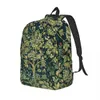 Okul Çantaları Hayat Ağacı William Morris Canvas Backpack Floral Textil Desen Kolej Seyahat Kitap Çantası 15 inç Dizüstü Bilgisayar 231005