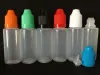 トップドロッパーボトル3ml 5ml 10ml 15ml 20ml 30ml 50mlプラスチックPEソフト空の空の針ボトル付き長い薄いドロッパーヒント