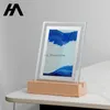 Table Lamps 2022 New Listing Hourglass Table Lamp Craft 3D Quicksand Painting Night Light Bedside Decorative lamp Dynamic painting pieces YQ231006