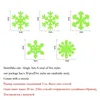 Wall Stickers 50Pcs Luminous Snowflake Wall Sticker Glow In The Dark Decal Kids Baby Room Bedroom Colorful Christmas Stickers Home Decoration 231005