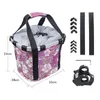 Panniers Bags Bicycle Folding Basket Aluminum Alloy Bicycle Front Bag Bicycle Storage Basket Mountain Bike Accessories 230928