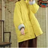 Kurtki damskie Wysokiej jakości bawełniane ubrania dla kobiet 2023 Jesienna zima zagęszczona chińska kurtka w stylu etnicznym ciepło pikowany płaszcz Z3250